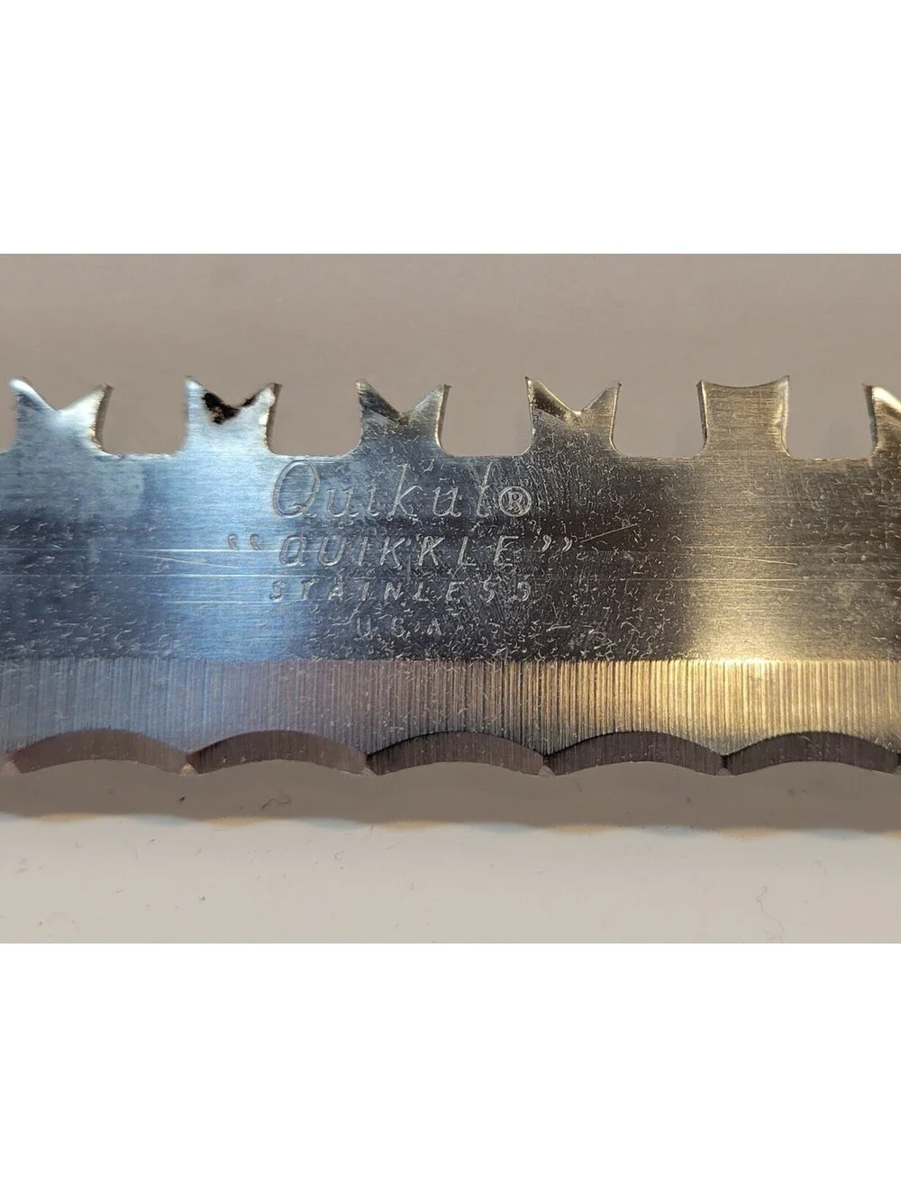 Vintage Quikut Inc Stainless USA Carving Knife